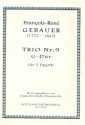 Trio G-Dur Nr.9 für 3 Fagotte Partitur und Stimmen