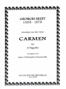 Carmen (Auszge) fr 4 Fagotte Partitur und Stimmen