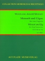 Menuett und Gigue KV576b und KV574 fr 4 Fagotte Partitur und Stimmen