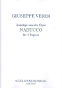 Nabucco (Auszge) fr 4 Fagotte Partitur und Stimmen