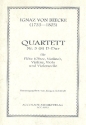 Quartett F-Dur Nr.2 fr Violine (Flte), Violine, Viola und Violoncello Partitur und Stimmen