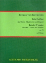 Trio Es-Dur nach dem Sextett op.71 fr Oboe, Klarinette und Fagott Partitur und Stimmen