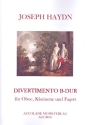 Divertimento B-Dur  fr Oboe, Klarinette und Fagott Partitur und Stimmen