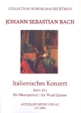 Italienisches Konzert BWV971 fr Flte, Oboe, Klarinette, Horn und Fagott Partitur und Stimmen