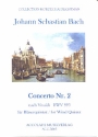 Concerto a-Moll Nr.2 nach Vivaldi BWV593 fr Flte, Oboe, Klarinette, Horn und Fagott Partitur und Stimmen
