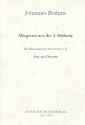 Allegretto aus der Sinfonie Nr.3 fr Flte, Oboe, Klarinette, Horn und Fagott Partitur und Stimmen