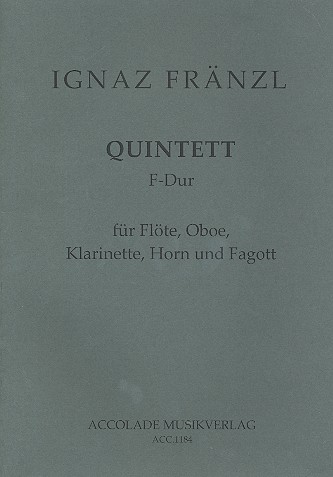 Quintett F-Dur fr Flte, Oboe, Klarinette, Horn und Fagott Partitur und Stimmen