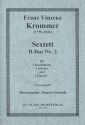 Sextett B-Dur Nr.2 fr 2 Klarinetten, 2 Hrner und 2 Fagotte Partitur und Stimmen