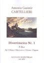 Divertimento F-Dur Nr.1 fr 2 Oboen, 2 Klarinetten, 2 Hrner und 2 Fagotte Partitur und Stimmen