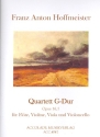 Quartett G-Dur op.16,1 fr Flte, Violine, Viola und Violoncello Partitur und Stimmen