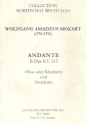 Andante B-Dur KV315 fr Oboe (Klarinette), Violine, Viola und Violoncello Partitur und Stimmen