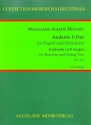 Andante F-Dur KV315  fr fagott, Violine, Viola und Violoncello Partitur und Stimmen