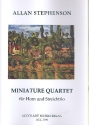 Miniature Quartet für Horn, Violine, Viola und Violoncello Partitur und Stimmen