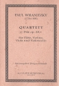 Quartett G-Dur Nr.1 op.28,1 für Flöte, Violine, Viola und Violoncello Partitur und Stimmen