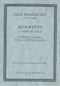 Quartett a-Moll op.28,3 für Flöte, Violine, Viola und Violoncello Partitur und Stimmen