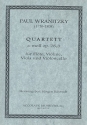 Quartett a-Moll op.28,3 fr Flte, Violine, Viola und Violoncello Partitur und Stimmen