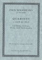 Quartett a-Moll op.28,3 fr Flte, Violine, Viola und Violoncello Partitur und Stimmen