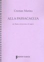Alla Passacaglia fr Flte, Percussion und Orgel Partitur