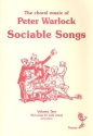 Sociable Songs Vol.2 Part-Songs for Male Chorus and Piano Score