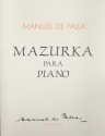 Mazurka para piano
