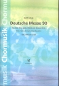 Deutsche Messe 90 fr 2 gem Chre, Flte, Violine, Trompete, Orgel und Bsse Partitur