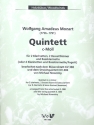 Quintett c-Moll  fr 2 Klarinetten, 2 Bassetthrner und Bassklarinette (4 Klarinetten und Fagott)    Partitur