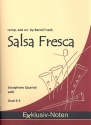 Salsa fresca für 4 Saxophone (AATBar) Partitur und Stimmen