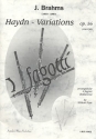 Haydn-Variationen op.56 (excerpt) für 4 Fagotte Partitur und Stimmen