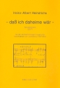 Dass ich daheime wr Spruchmotette fr Frauenchor a cappella Partitur