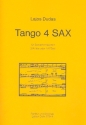Tango 4 Sax fr 4 Saxophone (SATBar/AATBar) Partitur und Stimmen