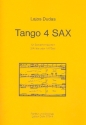 Tango 4 Sax fr 4 Saxophone (SATBar/AATBar) Partitur und Stimmen