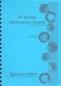 24 leichte Weihnachtsduette in Eb fr 2 Altsaxophone (Baritonsaxophone, Hrner, Klarinetten in Eb) Spielpartitur