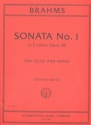Sonate e-Moll Nr.1 op.38 fr Violoncello und Klavier