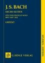 6 Suiten BWV1007-1012 fr Violoncello Studienpartitur (Urtext)