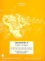 Quintett C-Dur Nr.3 fr Flte, Violine, Viola, Violoncello und Kontrabass Partitur und Stimmen