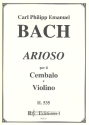 Arioso H535 fr Violine und Cembalo