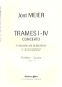Trames 1-4 fr Violine und Streichorchester Partitur und Violine solo