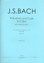 Prludium und Fuge C-Dur BWV545 fr Orgel fr 2 Violinen, Viola und Violoncello Partitur und Stimmen
