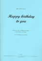 Happy Birthday - Thema und 4 Verbeugungen vor groen Meistern fr 2 Violinen und Viola,  Partitur und Stimmen