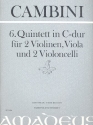 Quintett C-Dur Nr.6 fr 2 Violinen, Viola und 2 Violoncelli Partitur und Stimmen