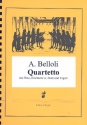Quartett für Flöte, Klarinette, Horn und Fagott Partitur und Stimmen