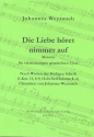 Die Liebe hret nimmer auf Motette fr gem Chor a cappella Partitur