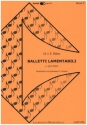 Balletti lamentabili  quattro fr 2 Trompeten und 2 Posaunen Partitur und Stimmen
