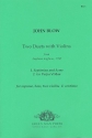2 Duets with Violins for soprano, bass, 2 violins and bc score and parts