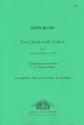 2 Duets with Violins for soprano, bass, 2 violins and bc score and parts