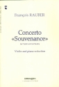 Concerto Souvenance for violin and orchestra for violin and piano