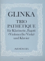 Trio pathtique fr Klarinett, Fagott (Viola/Violoncello) und Klavier Partitur (=Klavier) und Stimmen