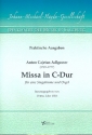 Missa in C-Dur für Gesang und Orgel Partitur