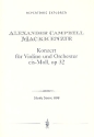 Konzert cis-Moll op.32 fr Violine und Orchester Studienpartitur