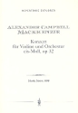 Konzert cis-Moll op.32 fr Violine und Orchester Studienpartitur